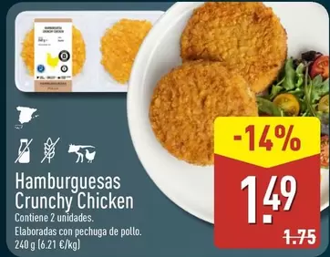 Hamburguesas Crunchy Chicken
