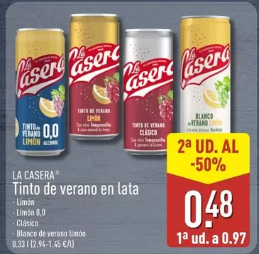 La Casera - Tinto De Verano En Lata