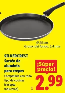 SilverCrest - Sarten De Aluminio Para Crepes