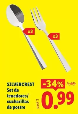 SilverCrest - Set De Tenedores/Cucharillas De Postre