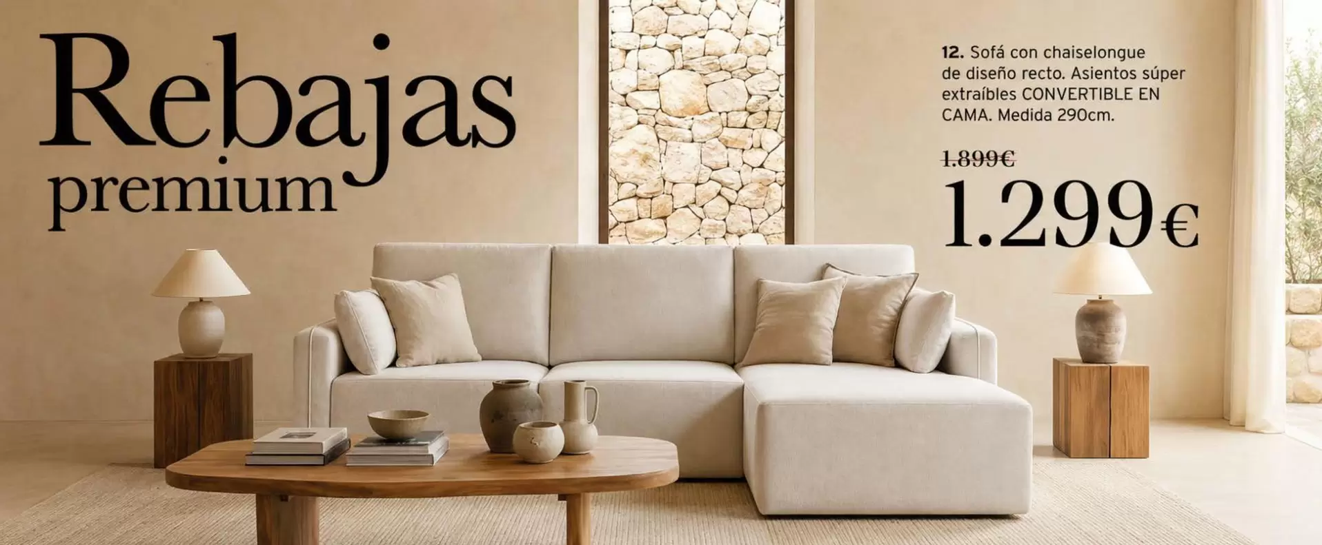 CabaigneSofá Con Chaiselongue De Diseño Recto