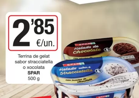 Spar - Terrina De Gelat Sabor Stracciatella O Xocolata