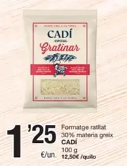 Cadí - Formatge Ratllat 30% Materia Greix