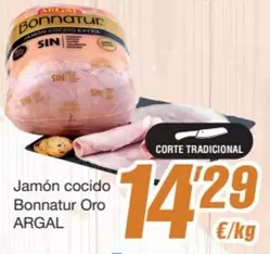 Argal - Jamon Cocido Bonnatur Oro