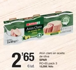 Spar - Atun Claro En Aceite De Oliva