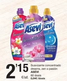 Asevi - Suavizante Concentrado Dreams, Zen O Pasion