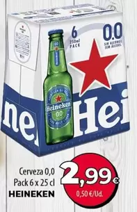 Heineken - Cerveza 0,0 Pack 6 X