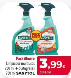 Sanytol - Pack Ahorro Limpiador Multiusos + Quitagrasas