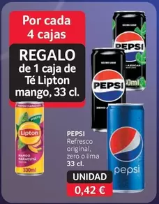 Pepsi - Refresco Original, Zero O Lima