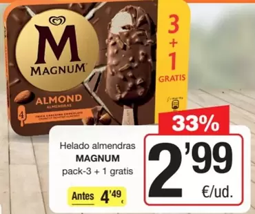 Magnum - Helado Almendras 