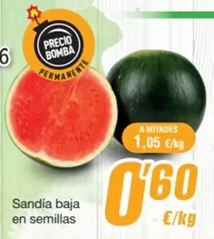 Sandía Baja En Semillas