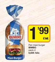 Bimbo - Pan Maxi Burger
