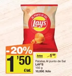 Lay's - Patatas Al Punto De Sal