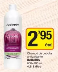 Babaria - Champú De Cebolla Antioxidante