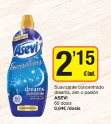 Asevi - Suavizante Concentrado Dreams, Zen O Pasión