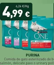 Purina - Comida De Gato Esterilizado De Buey O Salmon, Delicate Pavo O Urinary Pollo