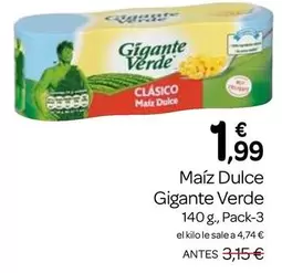 Gigante Verde - Maíz Dulce