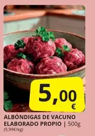 Albóndigas De Vacuno Elaborado Propio