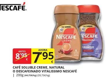 Nescafé - Café Soluble Creme, Natural O Descafeinado Vitalissimo