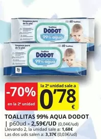 Dodot - Toallitas 99% Aqua