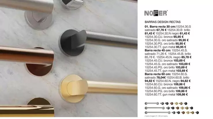 Nofer - Barras Design Rectas