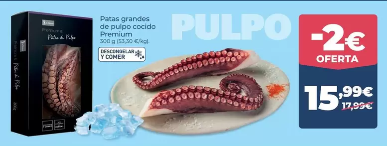 Premium - Patas Grandes De Pulpo Cocido
