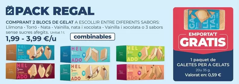 Comprant 2 Blocs De Gelat A Escoliur Entre