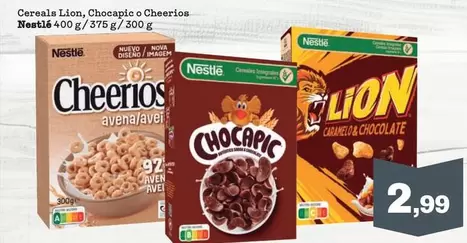 Nestlé - Cereales Lion, Chocapic O Cheerios