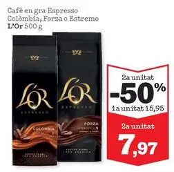 l'or - Cafe En Gra Espresso Colombia, Forza O Estremo