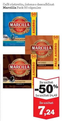 Marcilla - Cafe Ristretto, Intens O Descafeinat