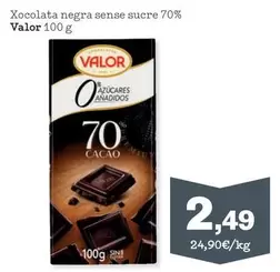Valor - Xocolata Negra Sense Sucre 70%