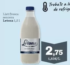 Letona - Llet Fresca Sencera