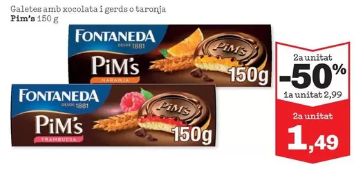 Pim's - Galetes Amb Xocolata I Gerda O Taronja