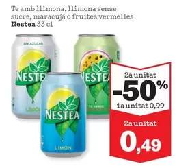 Nestea - Te Amb Llimona, Llimona Sense Sucre, Maracujà O Fruites Vermelles