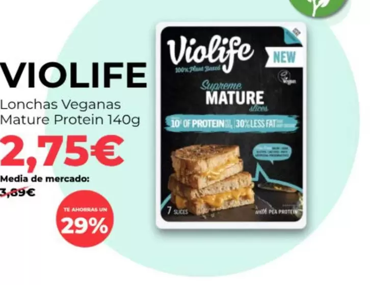 Violife - Lonchas Veganas Mature Protein