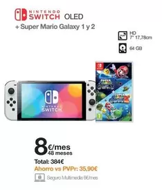 Nintendo SWITCH - Oled + Super Mario Galaxy 1 Y 2