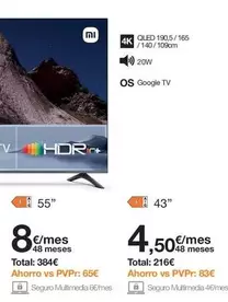 Xiaomi - Qled 190,5/165