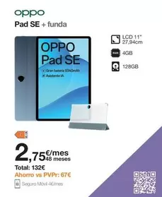 OPPO - Pad Se + Funda