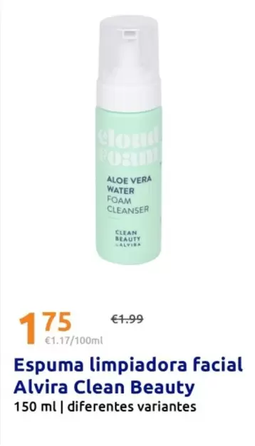Alvira Clean Beauty - Espuma Limpiadora Facial