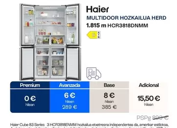 Haier - Huier Multidoor Hozkailua Herd