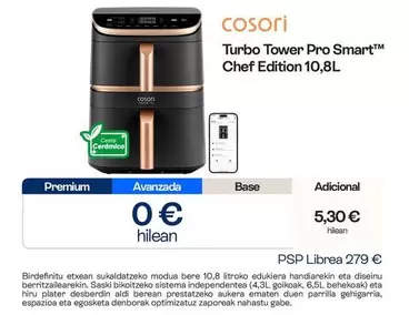 Premium - Turbo Tower Pro SmartTM Chef Edition 10.8L