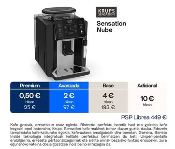Krups - Sensation Nube