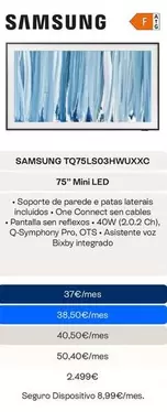 Samsung - Tq75l503hwjuxxc 75" Mini Led
