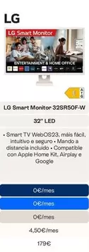 LG - Smart Monitor 32SRS0F-W 32" LED