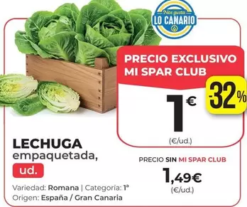origen - Lechuga Empaquetada