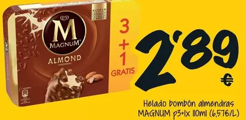 Magnum - Helado Pompón Almendras P3+ix Iloml