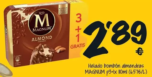 Magnum - Helado Pompón Almendras P3+ix
