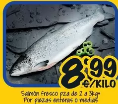 Salmón Fresco Pza De 2 A 3kg Por Piezas Enteras O Medias
