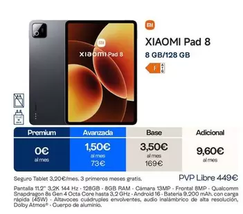 Xiaomi - Pad 8 8GB/128GB