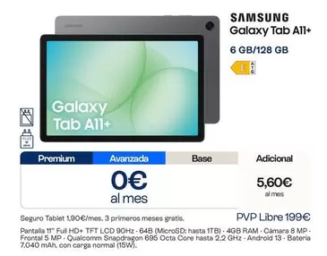 Samsung - Galaxy Tab A11+ 6GB/128GB